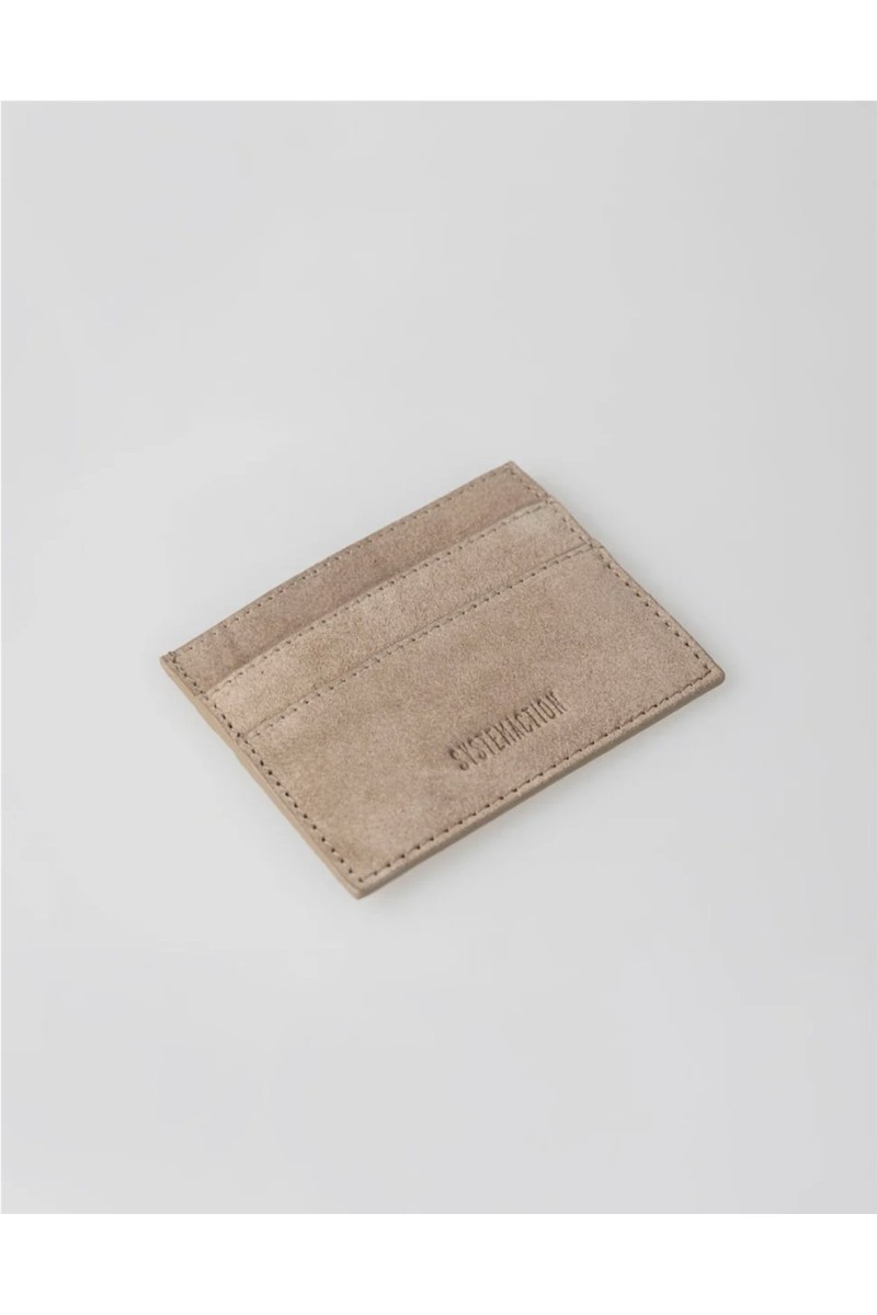 Tarjetero Piel Beige