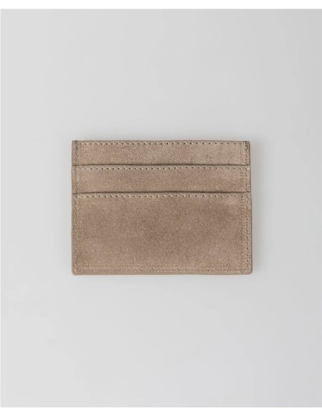 Tarjetero Piel Beige