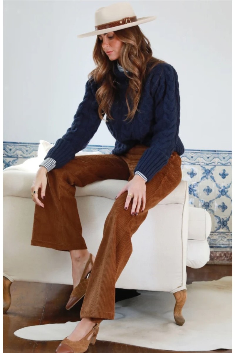 Pantalón Aurora SoleLisboa Camel 2