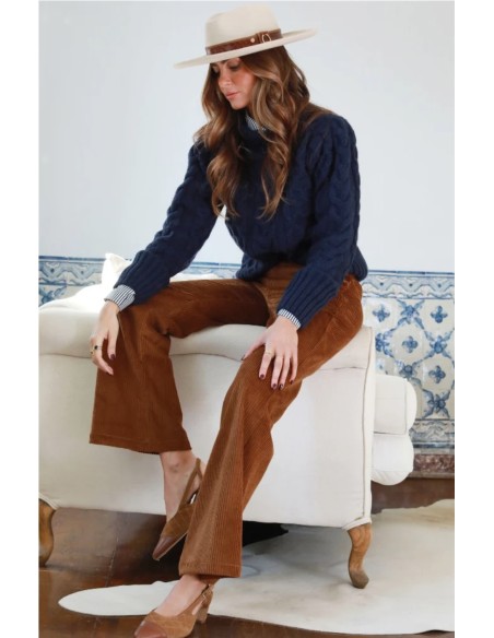 Pantalón Aurora SoleLisboa Camel