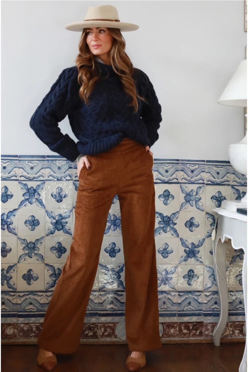 Pantalón Aurora SoleLisboa Camel