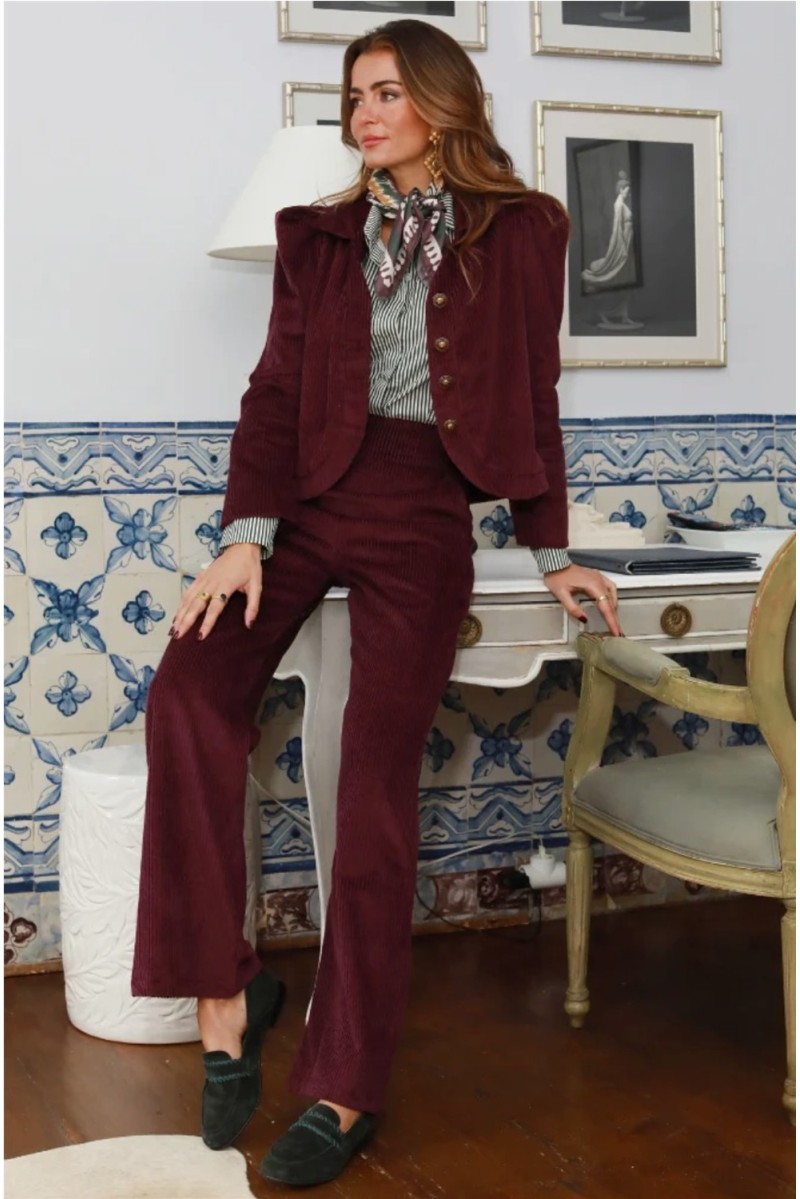 Pantalón Aurora SoleLisboa Granate