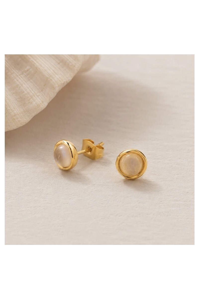 Pendientes Lunar BlancaRomeo