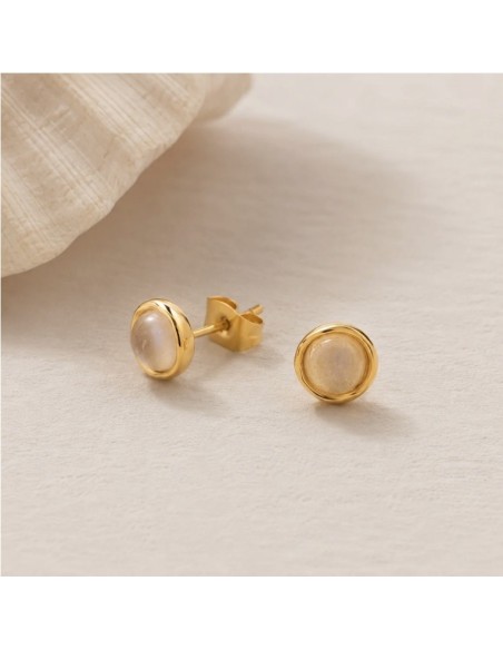 Pendientes Lunar BlancaRomeo