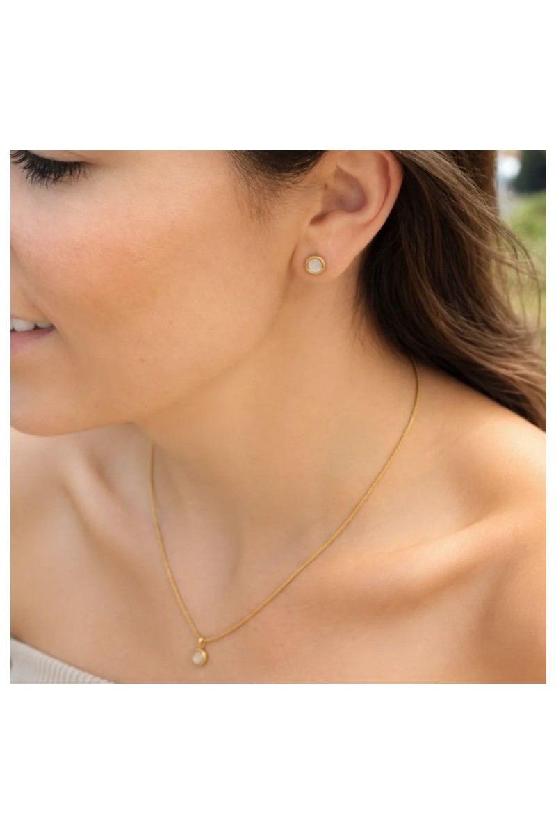 Pendientes Lunar BlancaRomeo