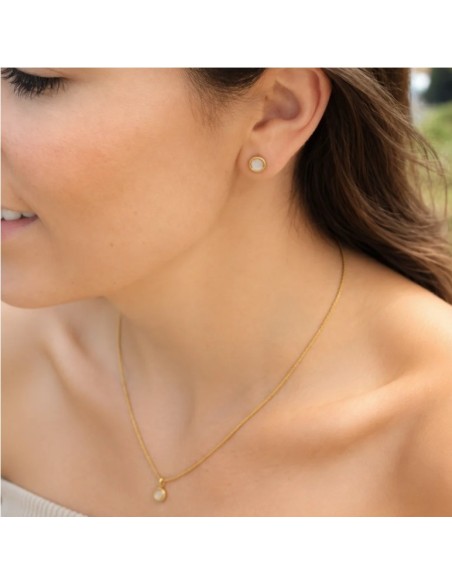 Pendientes Lunar BlancaRomeo